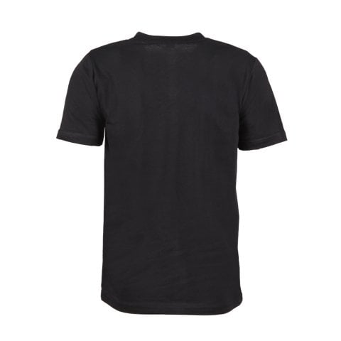 Siyah V Yaka Kısa Kol T-Shirt SİYAH - 5XL