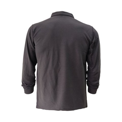 Füme Gömlek Yaka Uzun Kol T-shirt