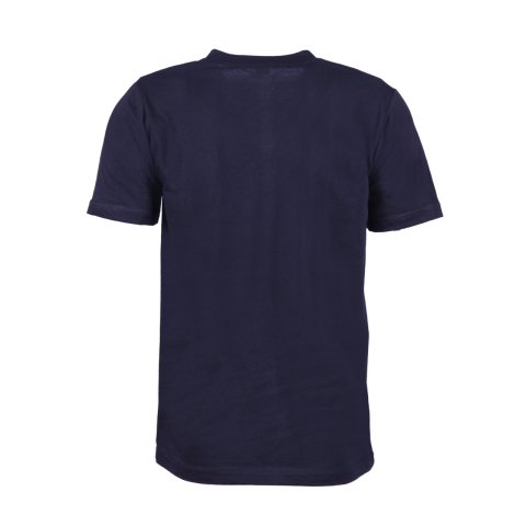 Lacivert V Yaka Kısa Kol T-Shirt