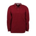 Kırmızı - Bordo Gömlek Yaka Uzun Kol T-shirt