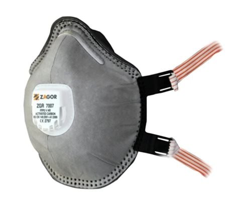 Zagor 7007 FFP 2 NR Active Carbon 10lu Maskesi