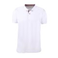 Beyaz Gömlek Yaka Kısa Kol T-shirt BEYAZ - 2XL
