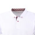 Beyaz Gömlek Yaka Kısa Kol T-shirt BEYAZ - M