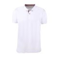 Beyaz Gömlek Yaka Kısa Kol T-shirt BEYAZ - XL