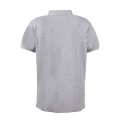Melanj Gri Gömlek Yaka Kısa Kol T-shirt GRİ - S