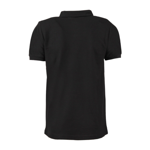 Siyah Gömlek Yaka Kısa Kol T-shirt