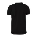 Siyah Gömlek Yaka Kısa Kol T-shirt SİYAH - 2XL
