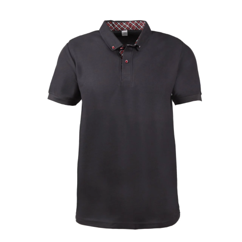 Füme Gömlek Yaka Kısa Kol T-shirt
