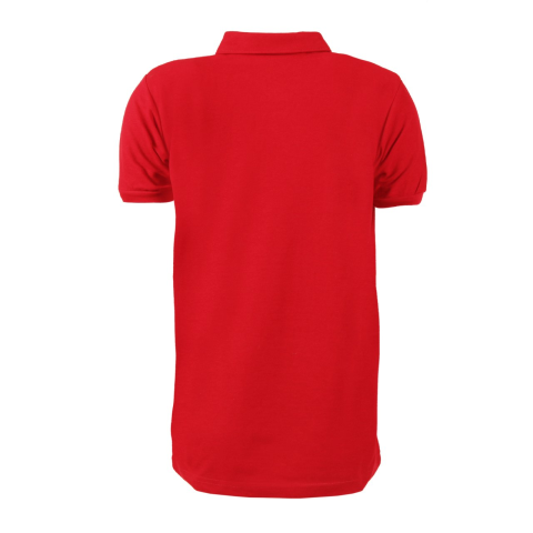 Kırmızı Gömlek Yaka Kısa Kol T-shirt