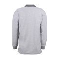 Melanj Gri Uzun Kol Polo Yaka T-shirt