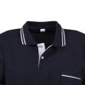 Lacivert Kısa Kol Polo Yaka Cepli T-shirt