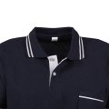 Lacivert Kısa Kol Polo Yaka Cepli T-shirt