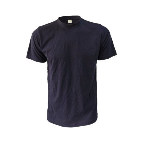 Lacivert Sıfır Yaka Kısa Kol T-Shirt