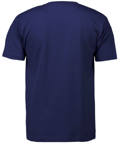 Sıfır Yaka Lacivert Kısa Kol T-Shirt