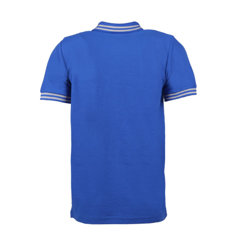 Saks Mavi Kısa Kol Polo Yaka Cepli T-shirt