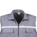 Gri 7/7 Elyaf+Polar Kışlık Yelek