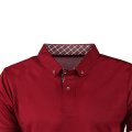 Bordo Gömlek Yaka Dry Touch T-Shirt