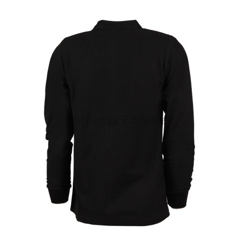 Polo Yaka Sweat Siyah